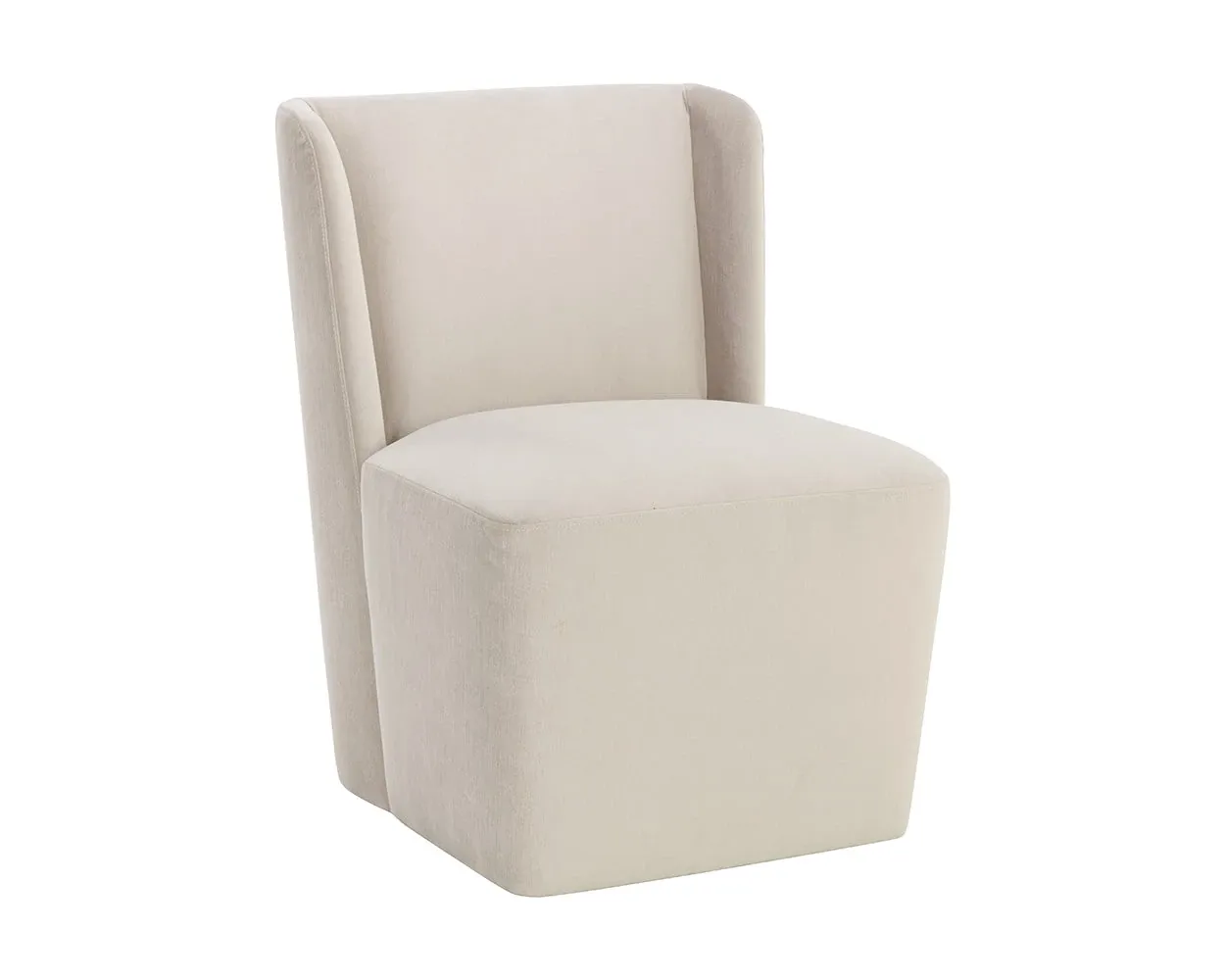 Breve Light Beige Fabric Upholstered Side Chair