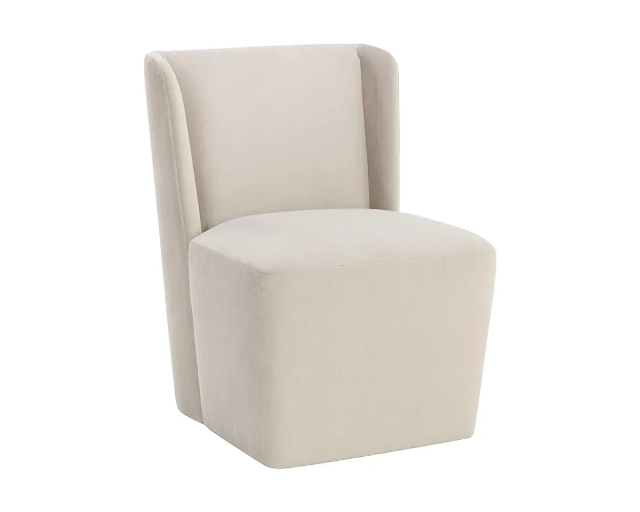 Breve Light Beige Fabric Upholstered Side Chair Breve Light Beige Fabric Upholstered Side Chair