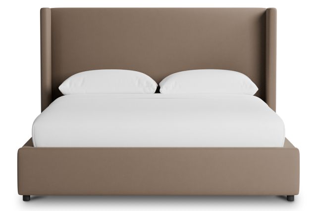 Captiva Joya Beige 48" Upholstered Shelter Bed