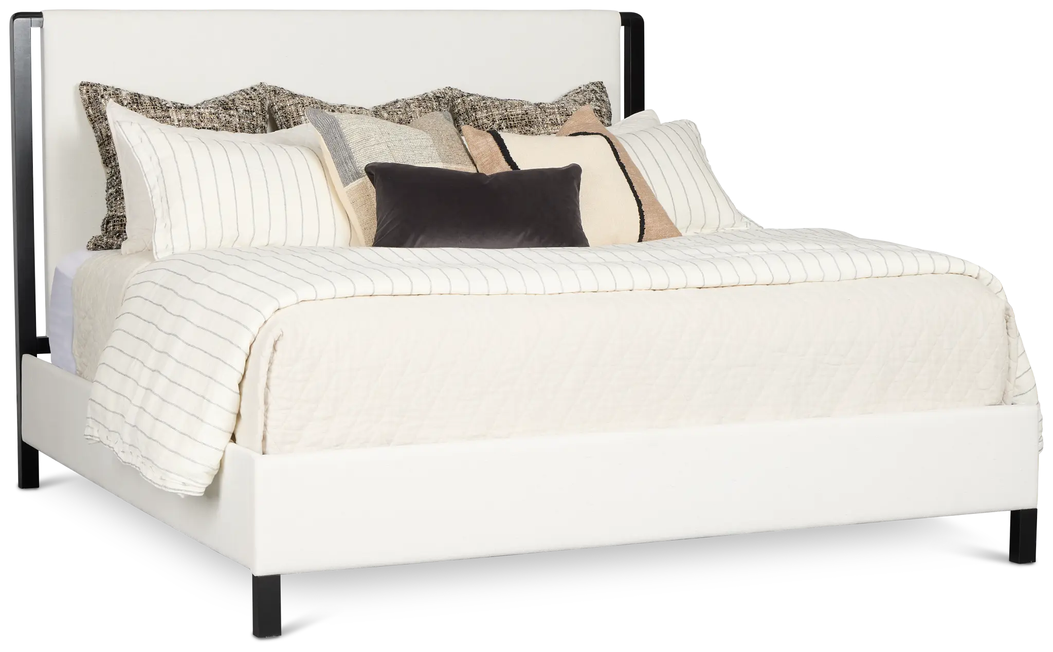 Highland Black Uph Panel Bed Highland Black Uph Panel Bed