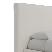 Grayton Merino Light Beige 54" Upholstered Platform Bed