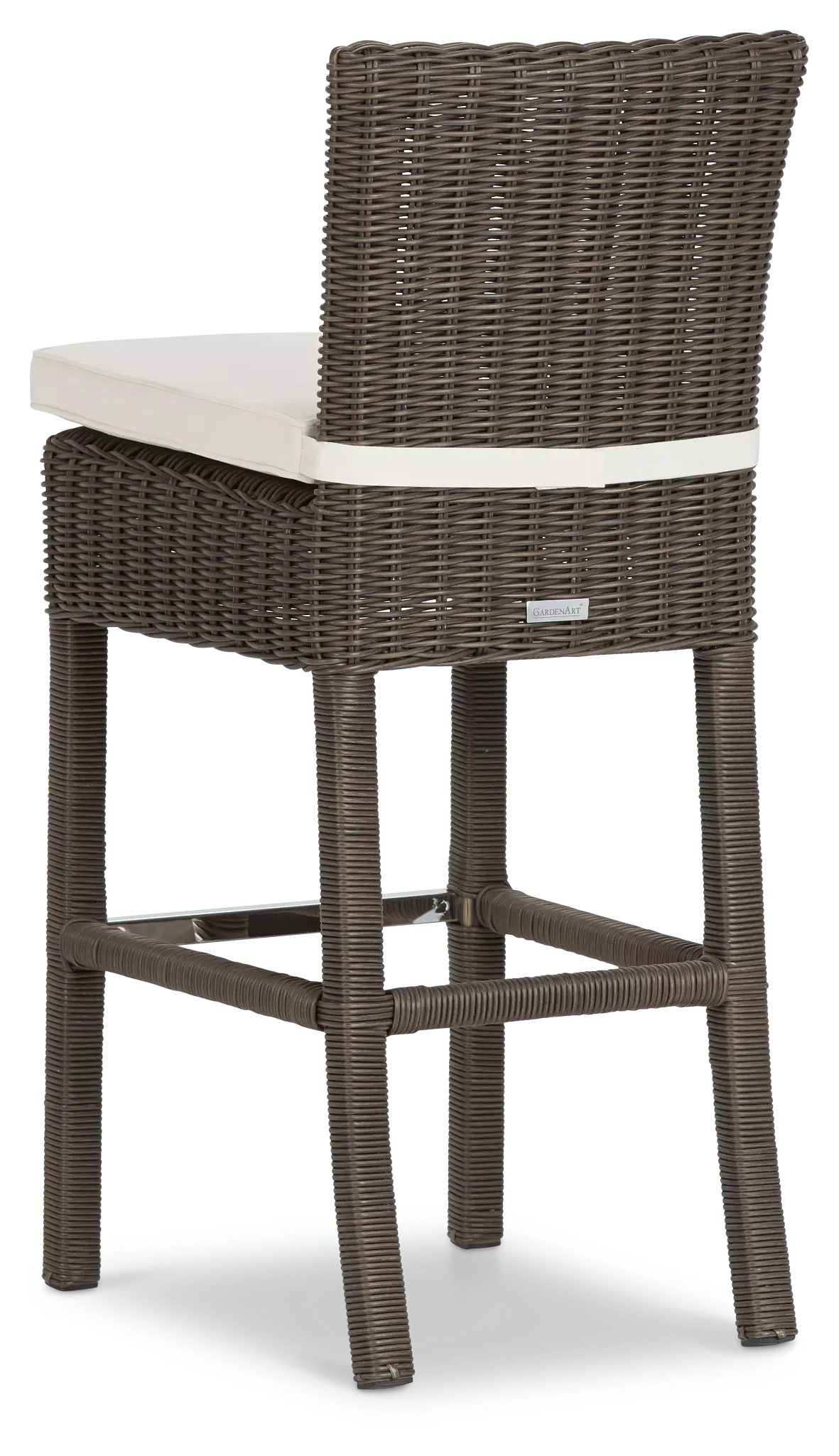 Canyon Gray White Woven 30" Barstool