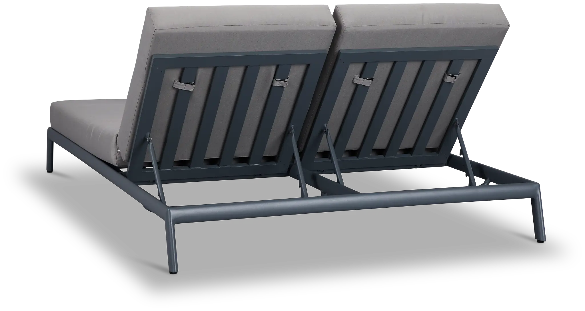 Tortuga Gray Double Cushion Chaise Tortuga Gray Double Cushion Chaise