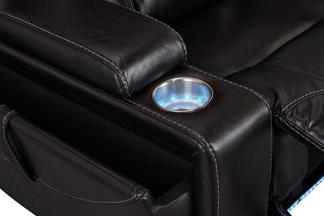 Meta Black Micro Power Recliner