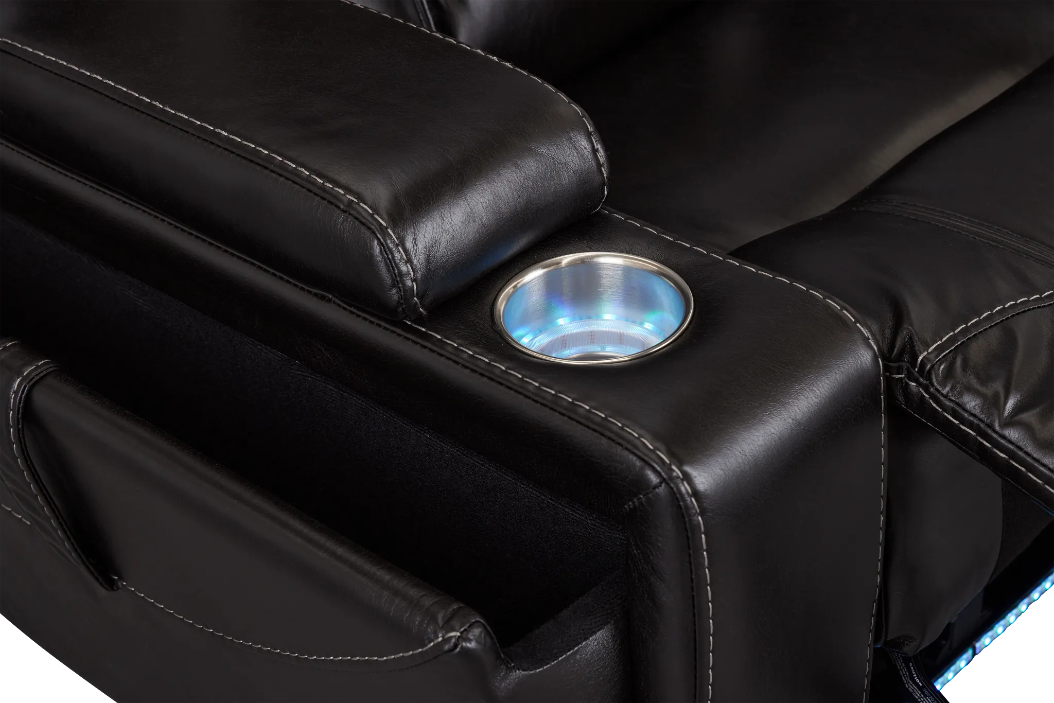 Meta Black Micro Power Recliner