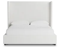 Captiva Sutton White 60" Upholstered Shelter Bed