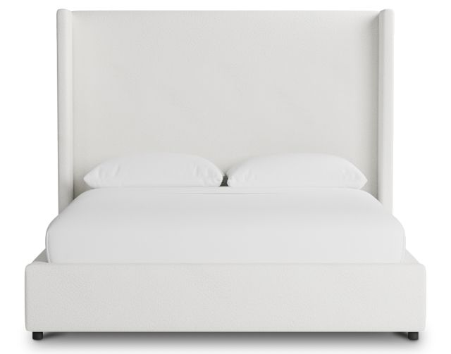 Captiva Sutton White 60" Upholstered Shelter Bed