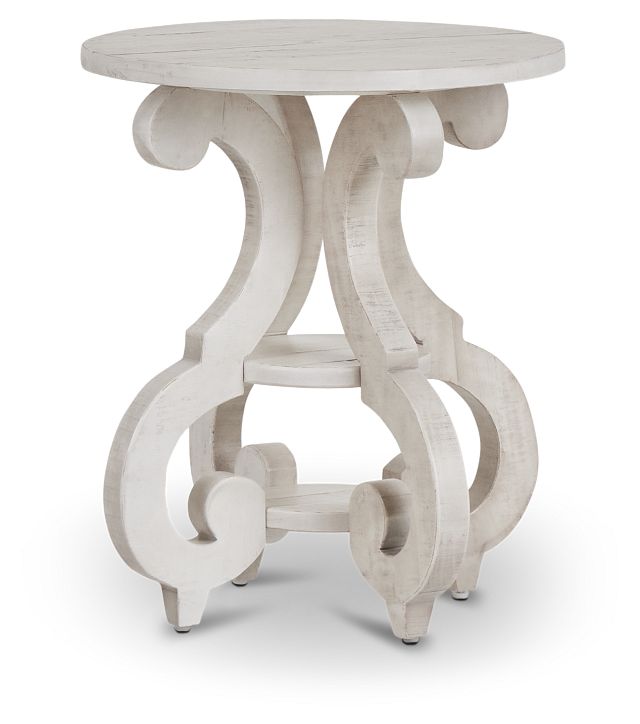 Sonoma Ivory Round Chairside Table