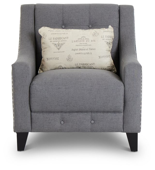 Hutton Dark Gray Fabric Chair (5)
