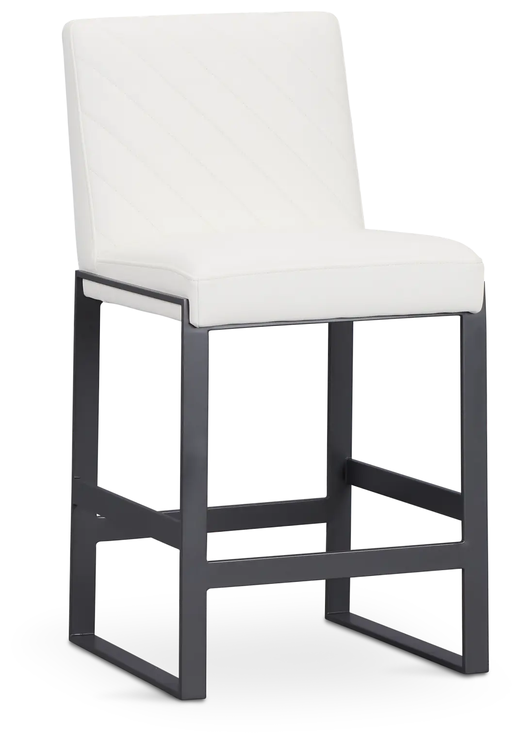 Harlem White 24" Upholstered Barstool Harlem White 24" Upholstered Barstool