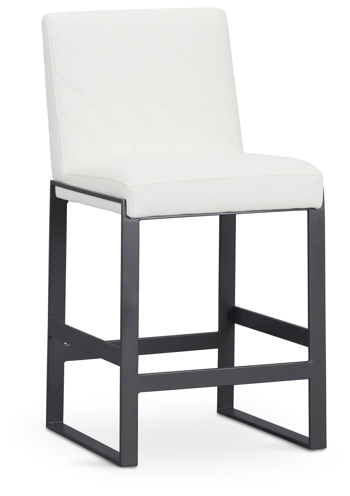 Harlem White 24" Upholstered Barstool Harlem White 24" Upholstered Barstool