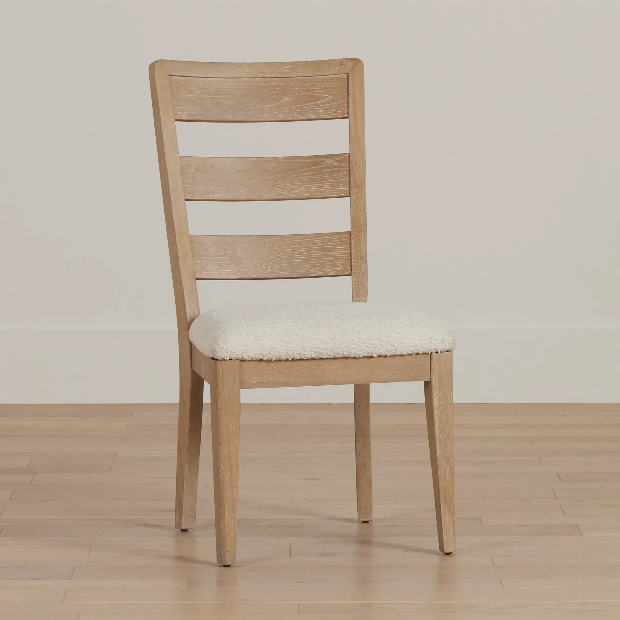 Alton Light Tone Slat Upholstered Side Chair