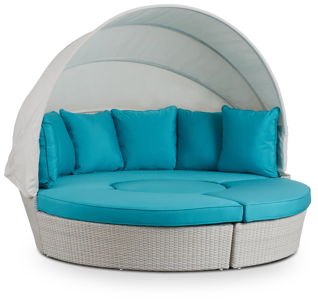Biscayne Dark Teal Canopy Daybed