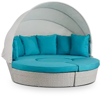 Biscayne Dark Teal Canopy Daybed