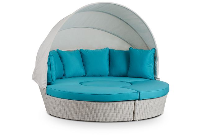Biscayne Dark Teal Canopy Daybed