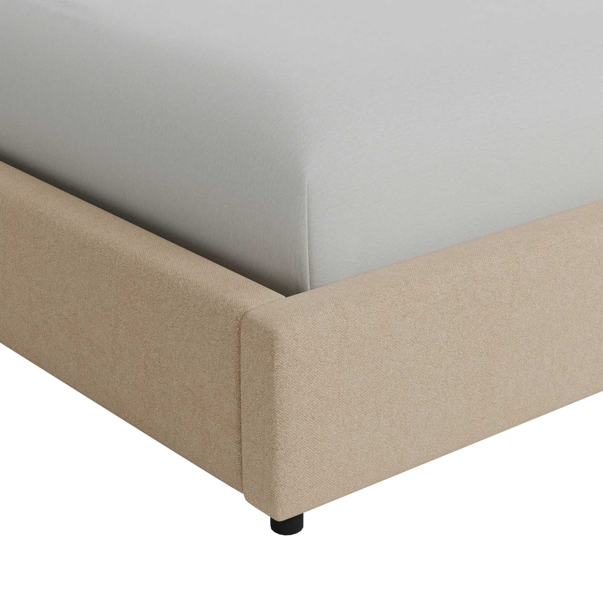 Grayton Elite Taupe 44" Upholstered Platform Bed Grayton Elite Taupe 44" Upholstered Platform Bed