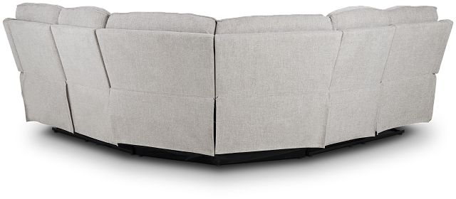 Piper Gray Fabric Small Two-arm Power Reclining Sectional