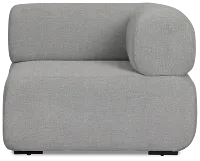 Celeste Light Gray Fabric Wedge