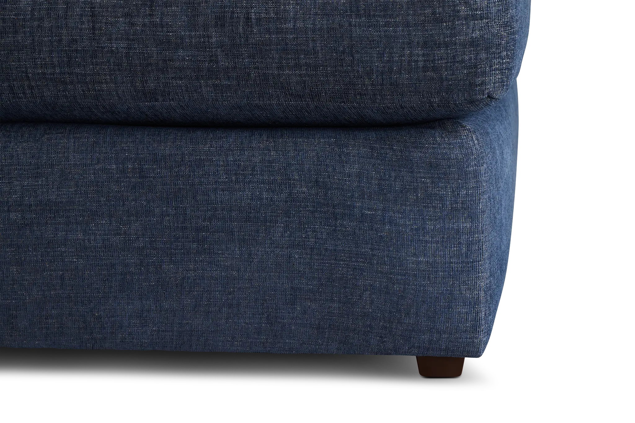 Davis Dark Blue Micro Right Bumper Sectional Davis Dark Blue Micro Right Bumper Sectional