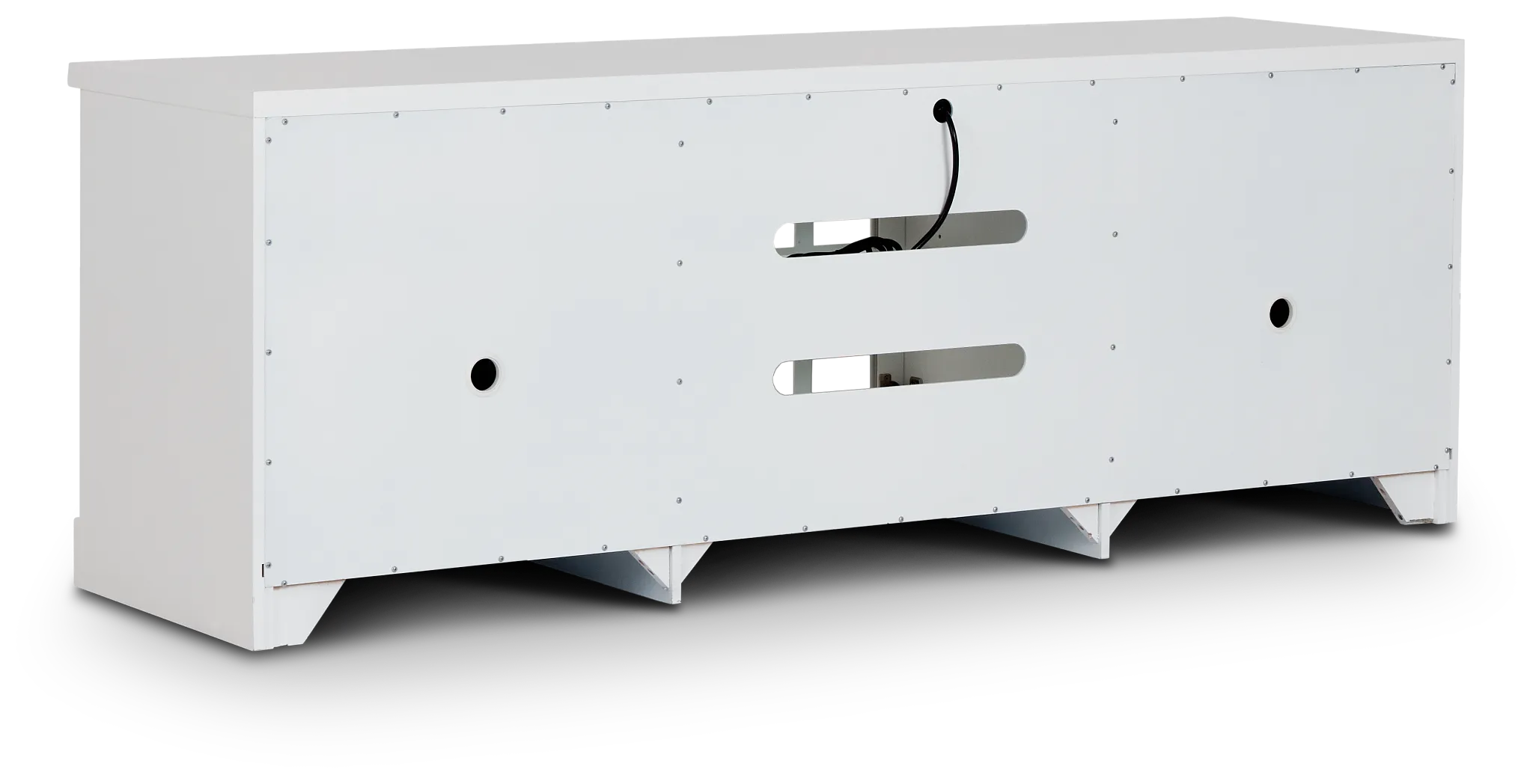 Newport White 84" Tv Stand