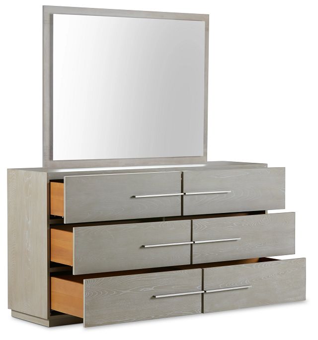 Destination Light Tone Dresser & Mirror