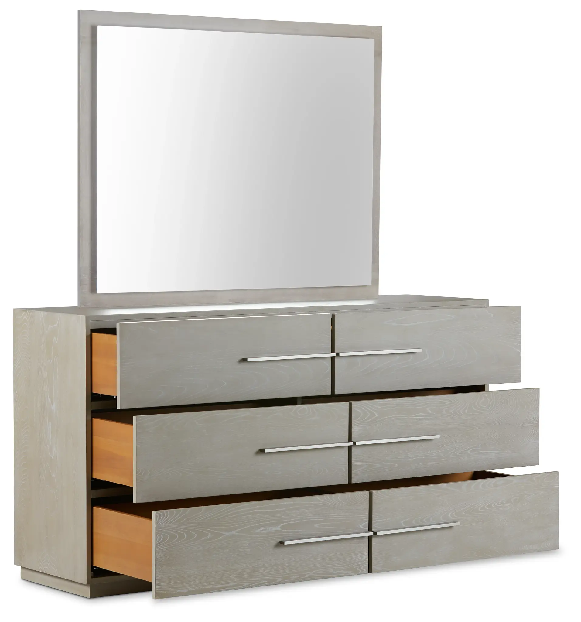 Destination Light Tone Dresser & Mirror Destination Light Tone Dresser & Mirror