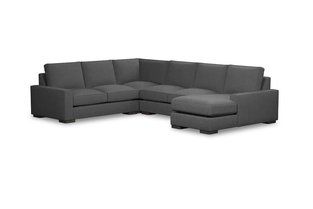 Edgewater Delray Dark Gray Medium Right Chaise Sectional Edgewater Delray Dark Gray Medium Right Chaise Sectional