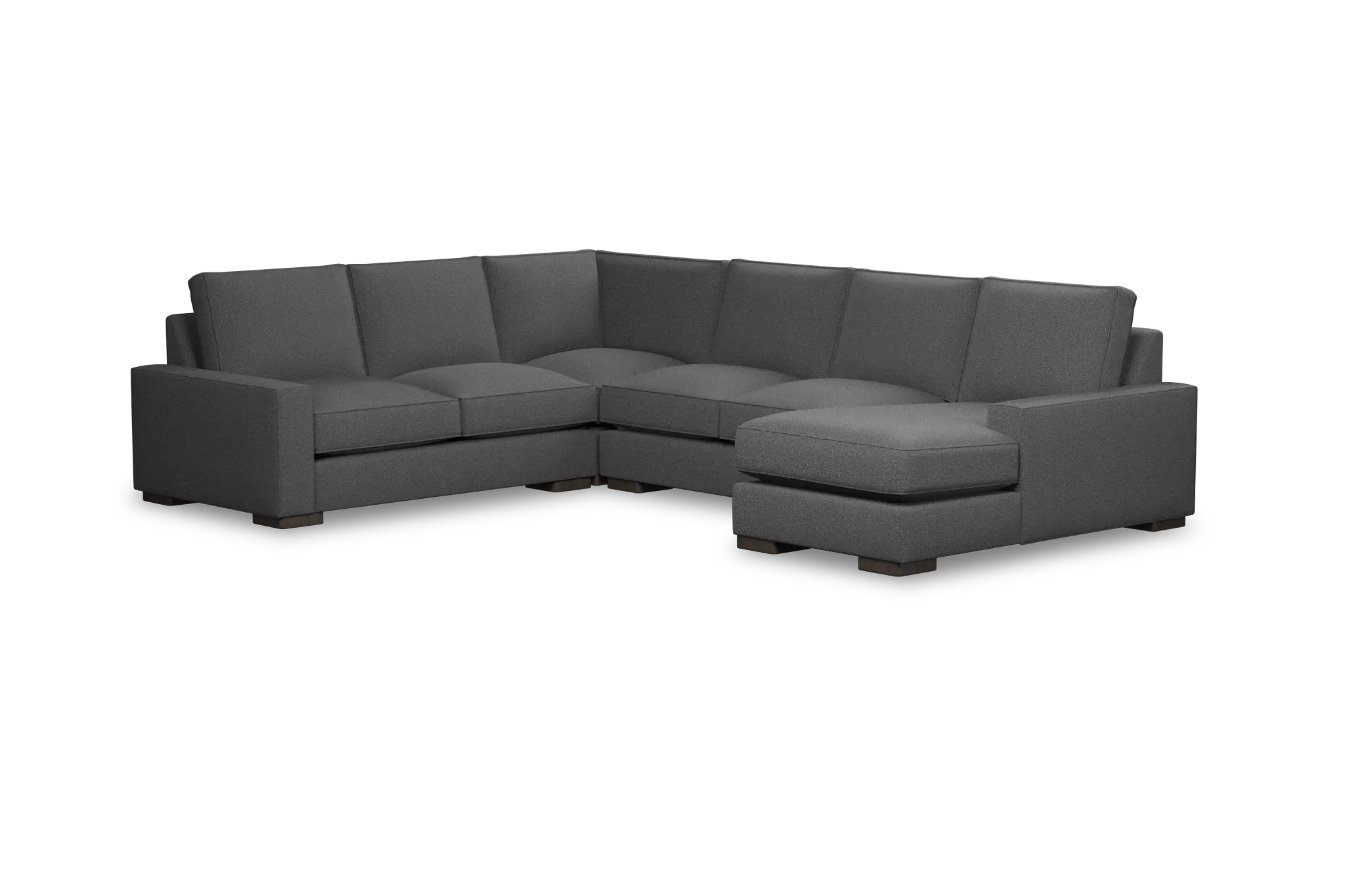 Edgewater Delray Dark Gray Medium Right Chaise Sectional Edgewater Delray Dark Gray Medium Right Chaise Sectional