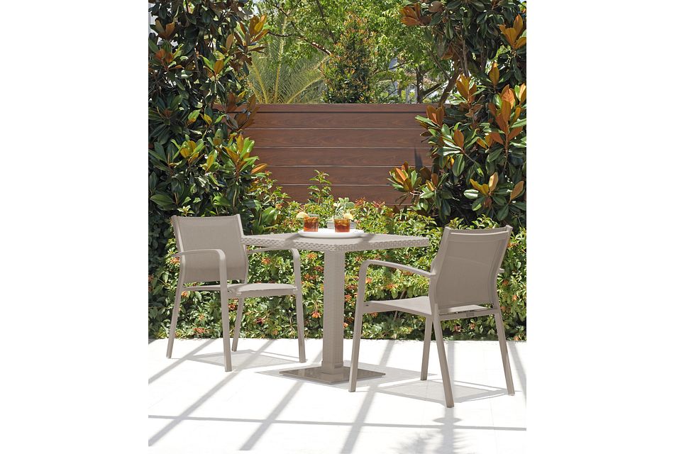Lisbon White Sling Chair Outdoor Chairs City Furniture