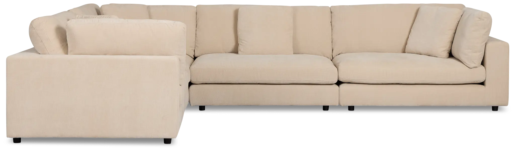 Lounge Light Beige Fabric 2-arm Right Facing Sectional Lounge Light Beige Fabric 2-arm Right Facing Sectional