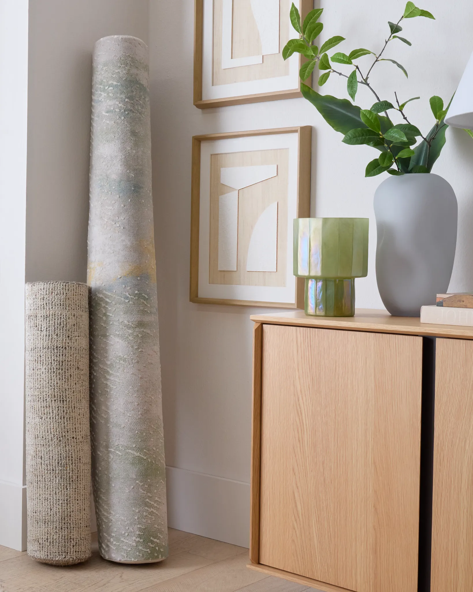 Quami Light Green 5x8 Area Rug