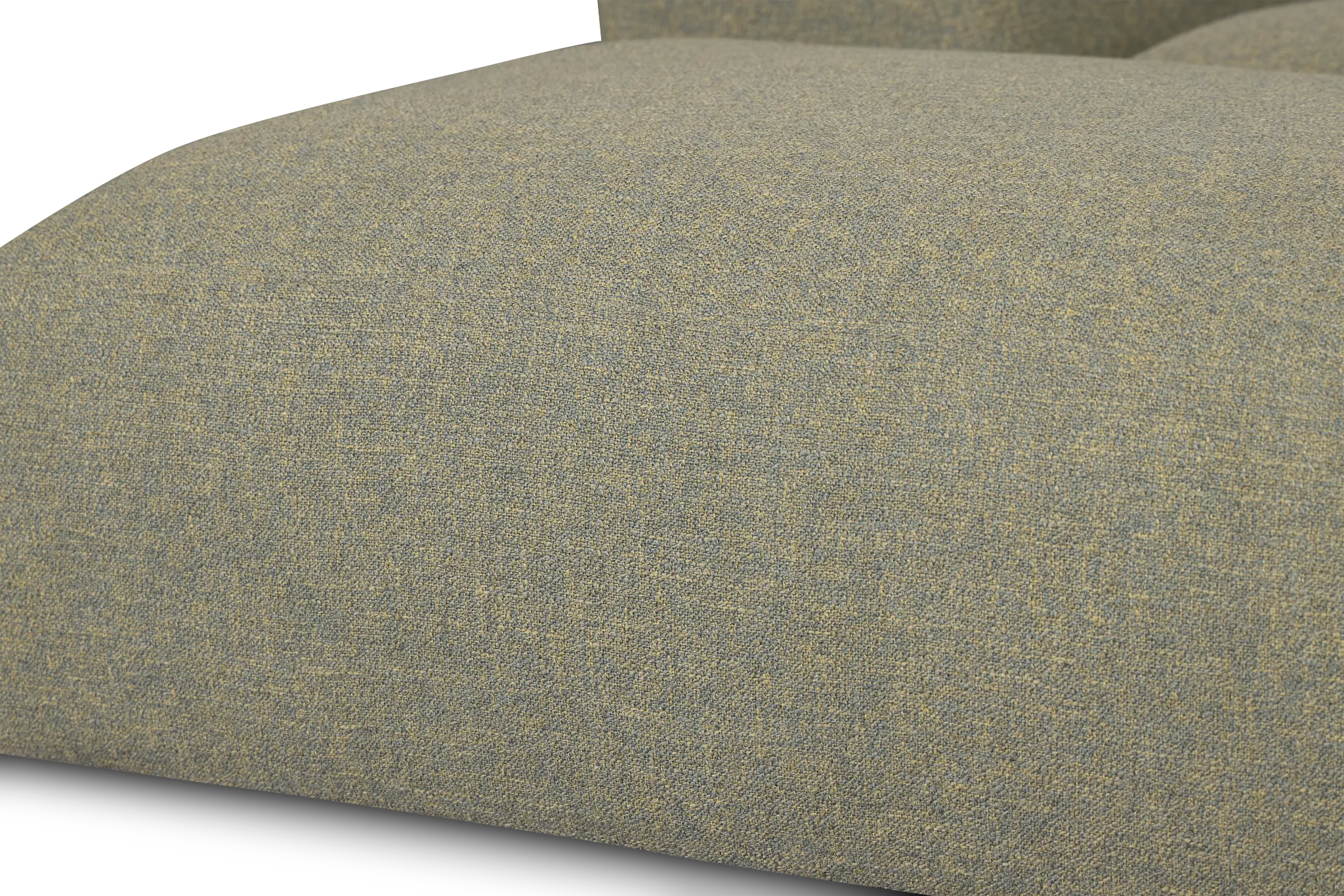 Baylor Green Fabric 5-piece Left Facing Bumper Sectional