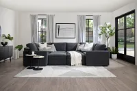 Citymod Dark Gray Fabric 8-piece Pit Sectional