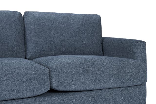Noah Blue Fabric Left Chaise Sectional