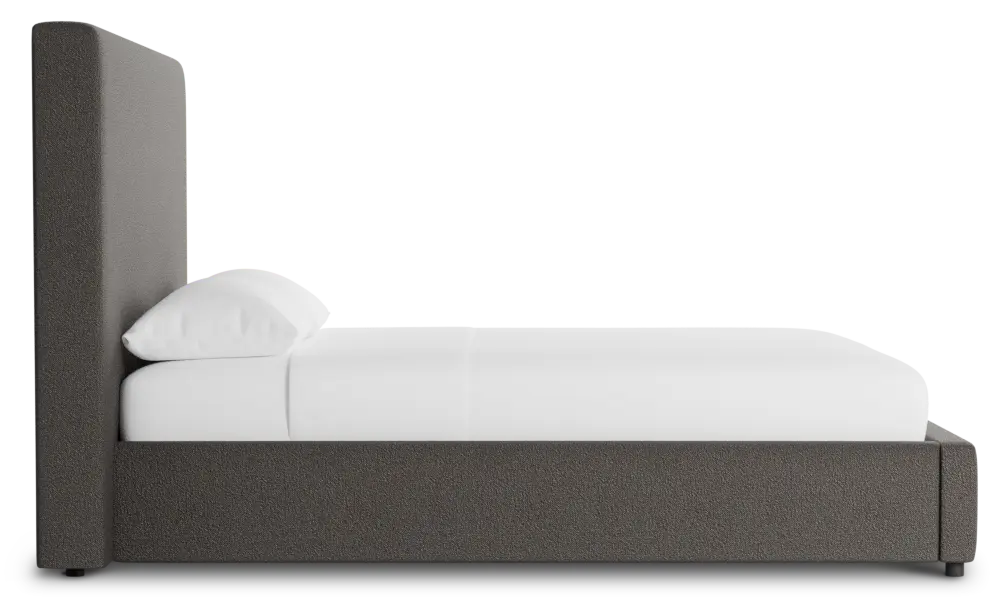 Grayton Elite Dark Gray 54" Upholstered Platform Bed Grayton Elite Dark Gray 54" Upholstered Platform Bed