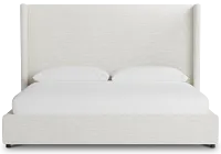 Captiva Maguire Ivory 60" Upholstered Shelter Bed