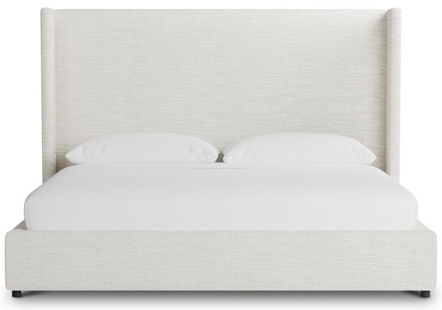 Captiva Maguire Ivory 60" Upholstered Shelter Bed