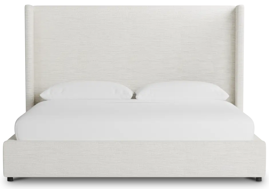 Captiva Maguire Ivory 60" Upholstered Shelter Bed Captiva Maguire Ivory 60" Upholstered Shelter Bed