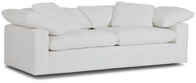 Nixon White Fabric Sofa (1)