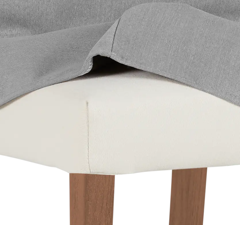 Destination Light Gray Short Slipcover Chair With Light Tone Leg Destination Light Gray Short Slipcover Chair With Light Tone Leg