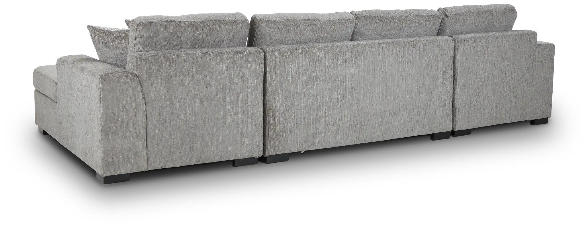 Blakely Gray Fabric Double Chaise Sleeper Storage Sectional Blakely Gray Fabric Double Chaise Sleeper Storage Sectional