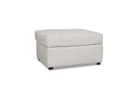 Miller Light Gray Fabric Ottoman