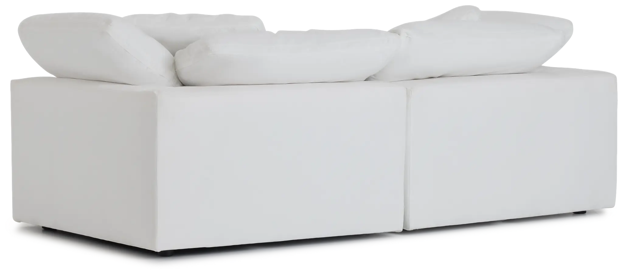 Nixon White Fabric 2-piece Modular Sofa Nixon White Fabric 2-piece Modular Sofa