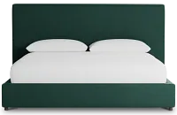 Grayton Joya Green 54" Upholstered Platform Bed