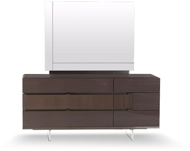 Athena Dark Gray Dresser & Mirror (1)
