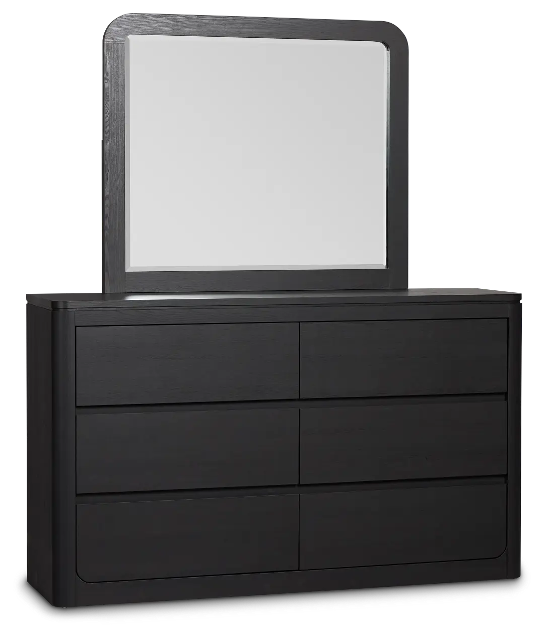 Emory Black Dresser & Mirror Emory Black Dresser & Mirror