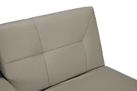 Andes Light Gray Micro Sofa Futon