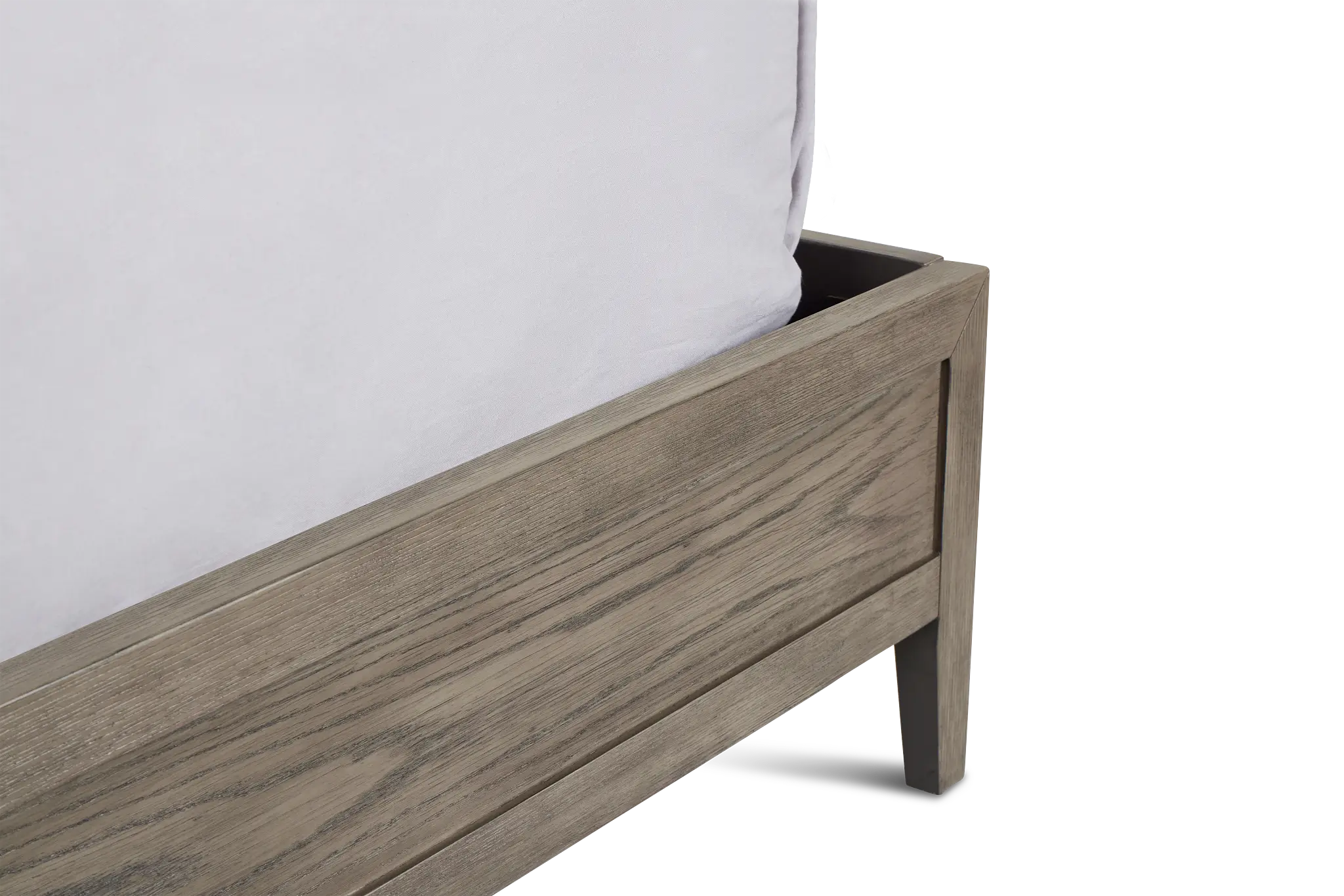 Alden Gray Wood Platform Bed Alden Gray Wood Platform Bed