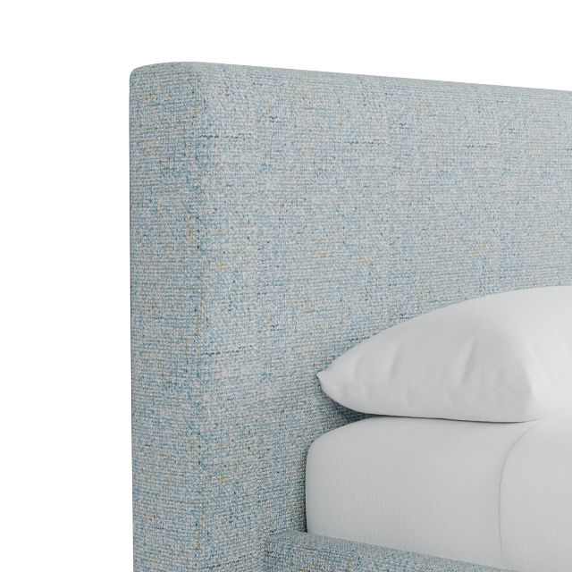 Grayton Natural Beauty Light Blue 44" Upholstered Platform Bed
