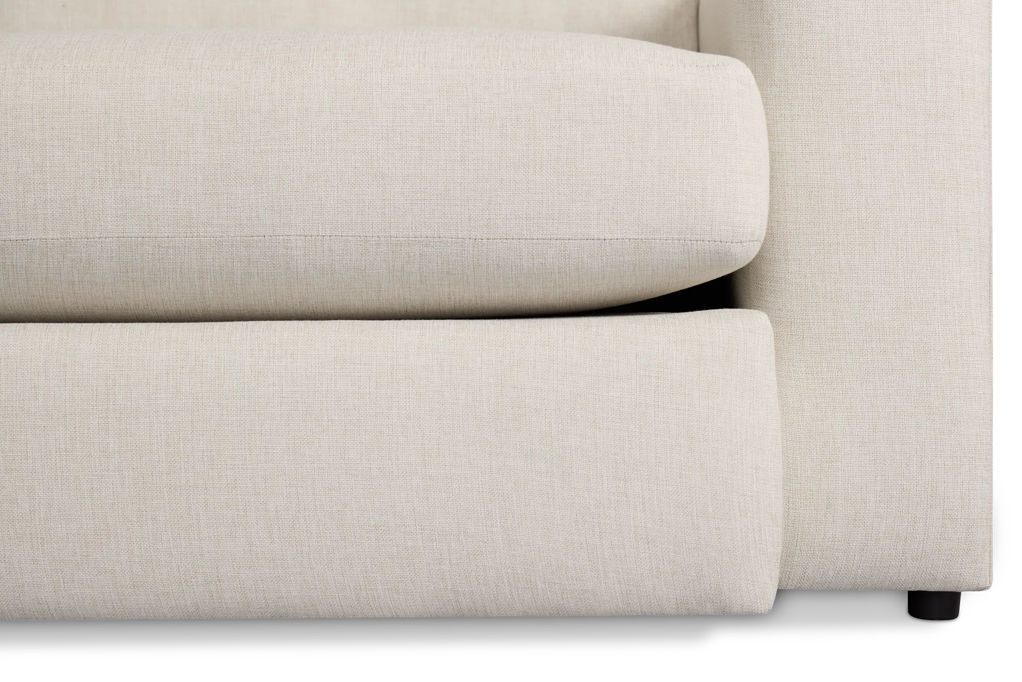 Brantley Light Beige Fabric Large Two-arm Sectional